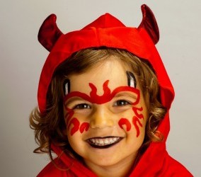 Halloween Face Painting: Little Devil | StyleNest
