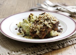 Crumbed Lamb Chops Crushed Seasonal Vegetables