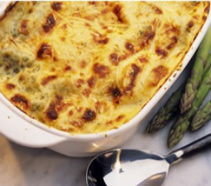 Asparagus and Salmon Lasagne