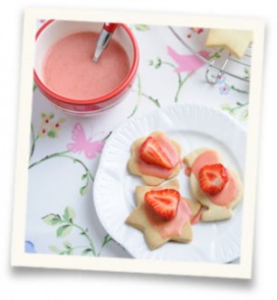 Strawberry-shortbread