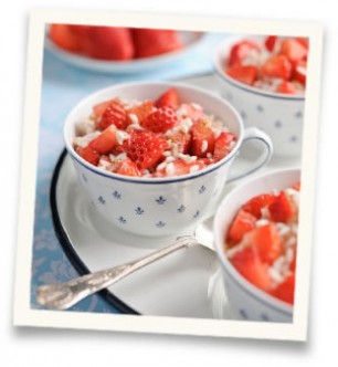 Strawberry risotto