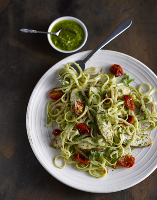 Chicken and Pesto Linguini